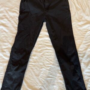 George Slim Fit Charcoal Black Pants